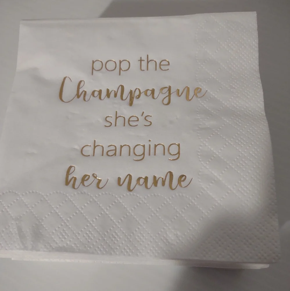 Bridal Shower, napkins and plates.